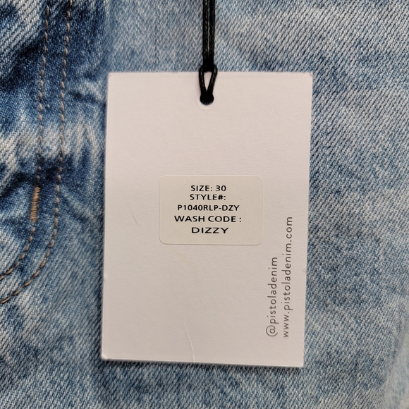 PISTOLA DISTRESSED CUT-OFF DENIM SKIRT, SIZE 30, NWT - Picture 5 of 8